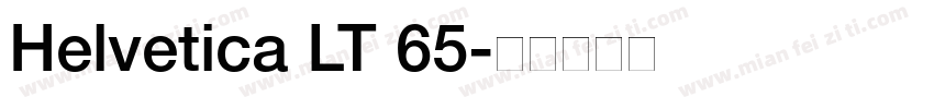 Helvetica LT 65字体转换
